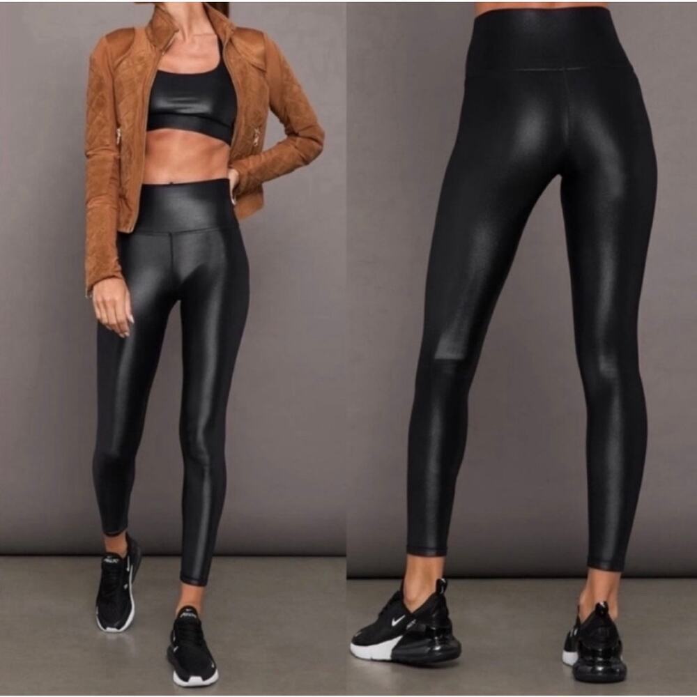 Carbon38 Takara Shine Leggings Womens XS Black High Rise Stretch Yoga